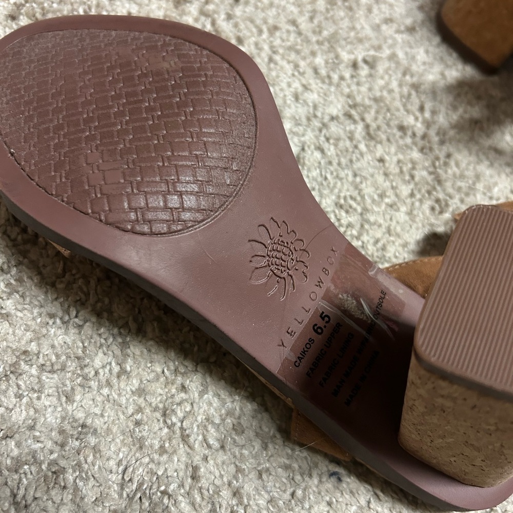 Yellow Box Women's Brown Heeled Sandals - Picture 4 of 4